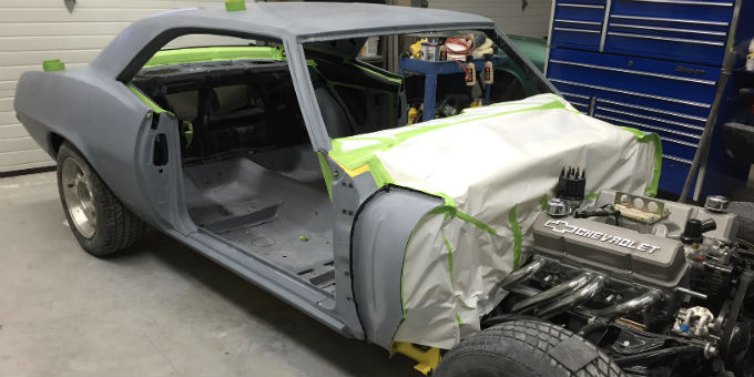 Masking the 1969 Chevy Camaro