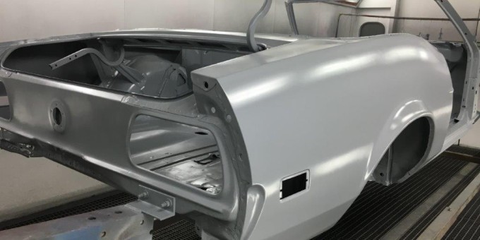 71 Mustang in Epoxy Primer