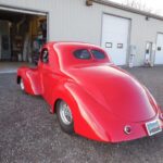 41 Willys restoration with custom red pain job - Back Drivers Side