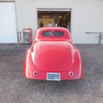 41 Willys restoration with custom red pain job - Back
